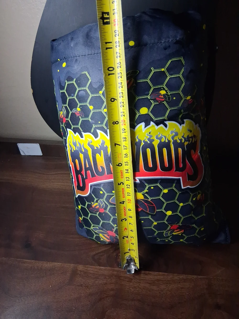 Men’s Packable Sling Bag - Navy with Yellow & Red